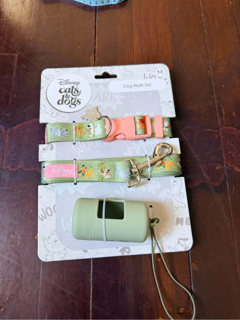 Disney Green Dog Walk Set with Pink Accents